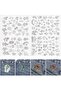 2 Pack Flower Water Soluble Embroidery Patterns,Stick and Stitch Stabilizer Paper for Hand Sewing Beginners,50 Patterns