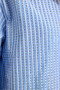 Striped Mini Drop Hem Shirt - 4