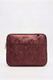 New Product, 11/12 Inch, A4 Size, Shoulder Strap, Water and Impact Resistant, Camouflage Soldier Pattern Burgundy Faux Leather Tablet Case - 2
