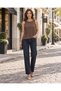 Women's Brown 95% Viscose 2-Piece Boat Neck Sleeve Draped Cape Blouse - 5