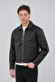 New Now Men's Black Bsk Model Premium Leather Jacket - 3