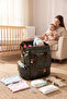 Premium Leather Mother Baby Care Bag Green - 3