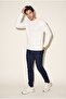 Men's Ecru 6210 0 Collar Basic Waffle Sweatshirt