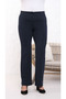 Women's Nola 36-50 Size Lycra Gathering Spanish Leg Large Size 4 Season Crepe Trousers
