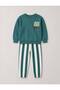 Unisex Children's Cotton Set with Back Print Detail - 3