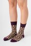 Leopard Patterned Unisex Gots Certified Organic Cotton Socks – Vegan - 3