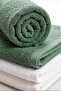 White & Khaki Natural Color 4-Piece 100% Cotton Towel Set 50X90 - 5