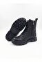 Non-Slip Lightweight Waterproof Sole Belt Detail Short Zippered Girls Boys Winter Boots - 2