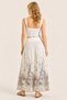 Silk Ecru Spring Branch Skirt - 5