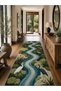 Eta Nature Patterned Woven Base Decorative Carpet Eta4206 - 2