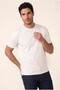 Men's Ecru 6227 0 Collar Double Face T-Shirt - 2