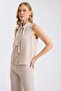 Ruffled Stone Buttoned Georgette Shirt - 2
