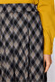 Plaid Patterned Midi Skirt with Pockets - 5