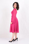 1302 Women's Long Sleeve Chiffon Evening Dress - 2