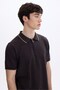 Coffee regular fit knitted sweater