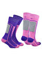 Courchevel Merino Wool Lightweight Kids Ski Socks 2-Pack - 3