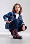 Non-Slip Lightweight Waterproof Sole Belt Detail Short Zippered Girls Boys Winter Boots - 4