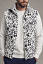 Men's Vest with Sherpa Plush Lining, Full Zipper Pockets, Lamb Outdoor Vest