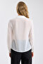 Lace Ruffled Transparent Georgette Shirt - 5