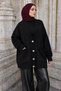Wool Detailed Knitwear Cardigan Tsd260285 Black