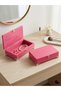 Natural Wooden Jewelry Box Wooden Storage Box (White Pine)(Pink)(Length:20Cm Width:12Cm Height:6Cm)