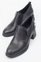 Mammamia Genuine Leather Heeled Shoes with Side Zipper - 3