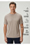 Rayon-Crinkle-Free Muscle up Fit Premium Men's T-Shirt - Cashmere Latte - 3