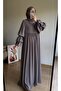 Mink Sleeves Two Layer Medina Silk Hijab Dress