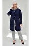 Women's Angora Cardigan with Buttoned Pockets for Middle-Aged and Older Women - 3