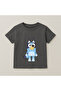 Bluey Printed Children's T-Shirt 100% Cotton Smoked