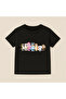 Bluey Friend Group Printed Kids T-Shirt 100% Cotton Black