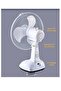 16-Inch Solar Table Fan with LED Light & USB Output – Portable Rechargeable Dual-Speed Fan for Home, Room, Outdoor – 9V Solar Panel, 6V4AH Battery, 3-6H Runtime, AC220V Compatible - 2