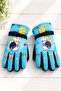 Blue Color Children's Snow Gloves - 2