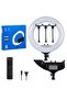 21 Inch Ring Light with Tripod Stand & 3 Phone Holders - 65W LED Selfie Light for Photography, Vlogging, Live Streaming, Makeup & Video Recording | Dimmable Video Light 2700K-6500K with Remot - 5
