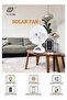 16-Inch Solar Table Fan with LED Light & USB Output – Portable Rechargeable Dual-Speed Fan for Home, Room, Outdoor – 9V Solar Panel, 6V4AH Battery, 3-6H Runtime, AC220V Compatible - 6