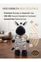 Cute Zebra Plush Dog Toy - Vikvik Striped Soft Chew Toy with Sound 33 cm - 2