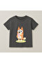 Bluey Bingo Sitting Printed Kids T-Shirt 100% Cotton Smoked