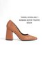 Stiletto Taba Skin Pointed Toe Covered Heel 9 cm Closed Shoes New Season - 2