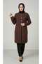 Women's Angora Cardigan with Buttoned Pockets for Middle-Aged and Older Women