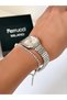 Steel Strap Case Waterproof Guaranteed Women's Wristwatch + Bracelet Gift - 6