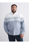 Regular Fit Long Sleeve Dobby Men's Shirt - 2