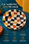 Set of 6 Glass Tea Plates – Retro Black Checkered Pattern – 12 Cm, 6 Tea Plates - 2