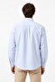 Men's Regular Fit Shirt Organic Cotton Striped Men's Shirt Light Blue - 3