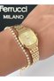 Steel Strap Waterproof Guaranteed Women's Wristwatch + Bracelet Gift - 2