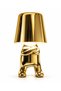 Decorative Led Table Lamp with Gold Arms and Crossed Human Figures – Modern Lampshade Night Light - 2
