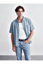 Xside Blue Regular Fit Men's Jean Shirt - 2
