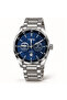 طقم هدايا رجالي ساعة كوارتز زرقاء مع قلم وأزرار أكمام ومسبحة-TIMERA Men's Quartz Watch Gift Set with Pen, Cufflinks and Prayer Beads - Blue/Silver - 3