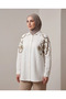 Embroidered Oversized Linen Shirt - 2