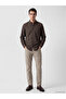 Lcwaikiki Classic Brown Regular Fit Dobby Men's Shirt - 2