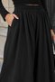 Women's Black Skirt Pants Modal Cotton Loose Fit Elastic Waist Side Pockets Comfortable Pants Code:Etekpant-2 - 5